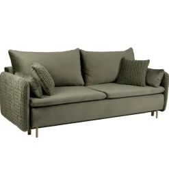 Sofa z funkcją spania Hauss Luna Deluxe zielona
