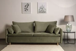 Sofa z funkcją spania Hauss Luna Deluxe zielona