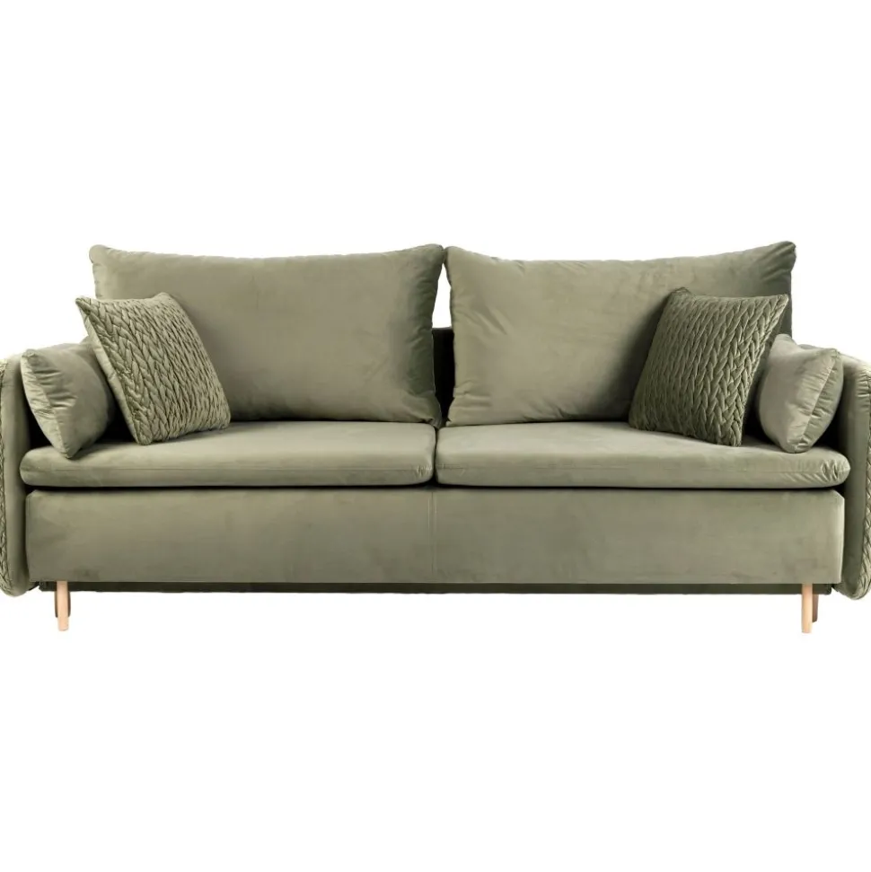 Sofa z funkcją spania Hauss Luna Deluxe zielona