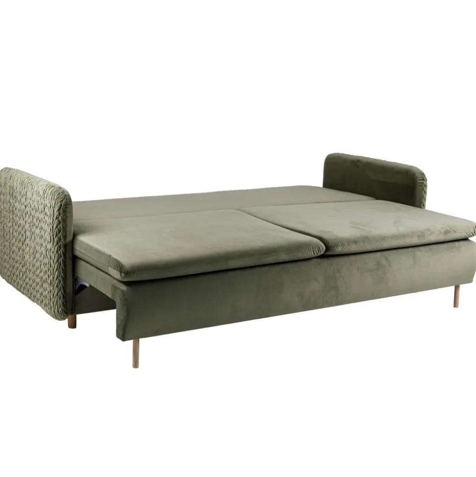 Sofa z funkcją spania Hauss Luna Deluxe zielona