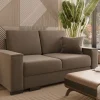 Sofa z funkcją spania 140x204 cm Hauss Lora 3FP cappucino uttario Velvet 2976