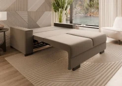 Sofa z funkcją spania 140x204 cm Hauss Lora 3FP cappucino uttario Velvet 2976