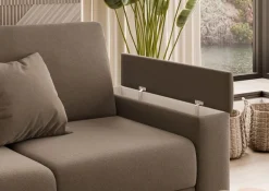 Sofa z funkcją spania 140x204 cm Hauss Lora 3FP cappucino uttario Velvet 2976