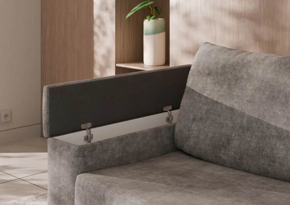 Sofa z materacem 160x196 cm i stelażem włoskim Hauss Carmen szara