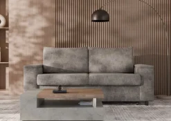 Sofa z materacem 120x196 cm i stelażem włoskim Hauss Carmen szara