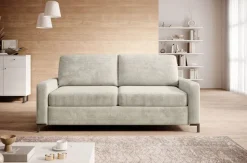 Sofa ze stelażem włoskim i materacem 160x200 beżowa Tino Poso 100