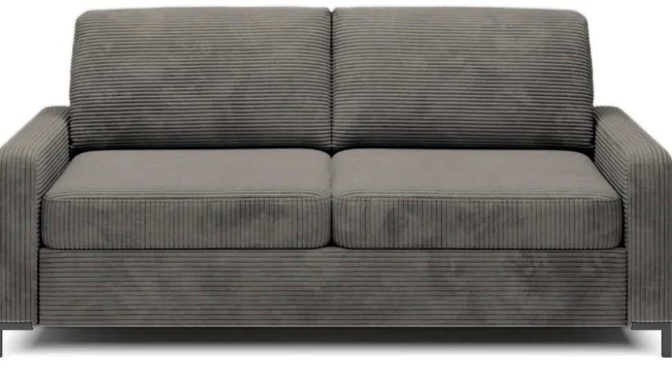Sofa ze stelażem włoskim i materacem 140x200 grafitowa Tino Poso 22