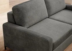 Sofa ze stelażem włoskim i materacem 140x200 grafitowa Tino Poso 22