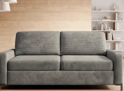 Sofa ze stelażem włoskim i materacem 140x200 grafitowa Tino Poso 22