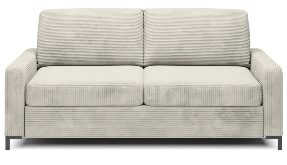 Sofa ze stelażem włoskim i materacem 140x200 beżowa Tino Poso 100