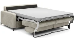 Sofa ze stelażem włoskim i materacem 140x200 beżowa Tino Poso 100