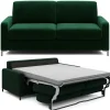 Sofa ze stelażem włoskim i materacem 120x200 zielona Tino Element 12