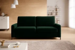 Sofa ze stelażem włoskim i materacem 120x200 zielona Tino Element 12