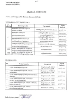 SONAR fotel gabinetowy czarny1 sztuka