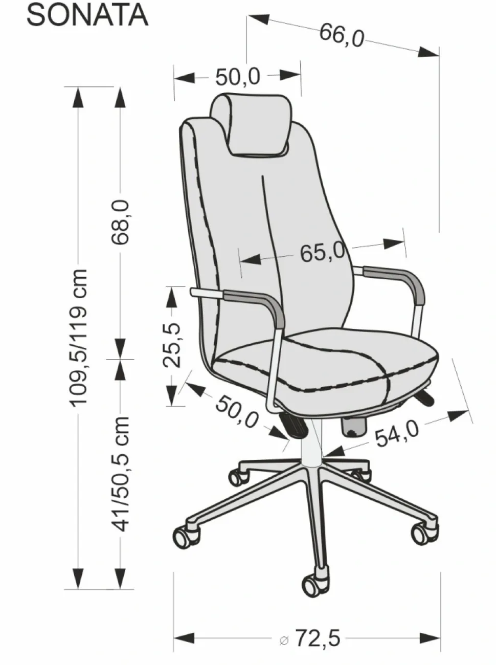 SONATA XXL fotel czarny (1p=1szt)1 sztuka