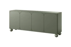 SONATIA II KOMODA 200 4D - oliwka / nogi kule