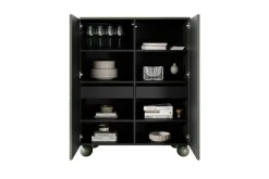 SONATIA II KREDENS 120 2D2SZ - oliwka / nogi kule