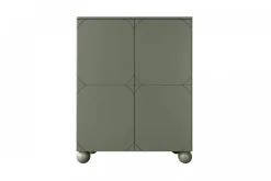 SONATIA II KREDENS 120 2D2SZ - oliwka / nogi kule