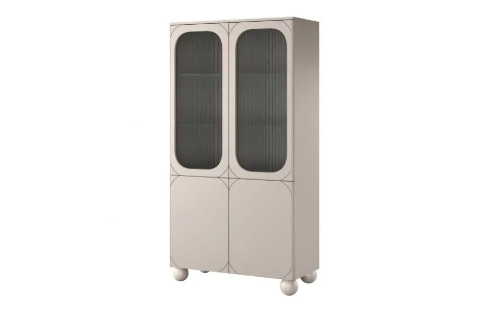 SONATIA II WITRYNA 100 4D - cashmere / nogi kule