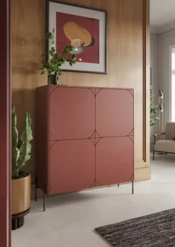 SONATIA KREDENS 120 2D2SZ - burgund