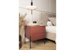 SONATIA SZAFKA NOCNA 45 2SZ - burgund