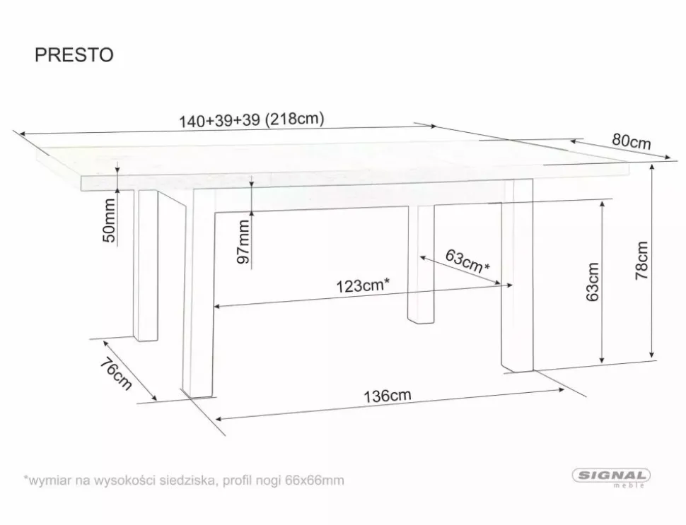 Stół Presto