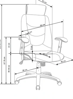 STILO fotel gabinetowy czarny1 sztuka