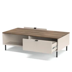 Stolik kawowy ława EVO 1s/120 cm kaszmir / dąb castello EO-04