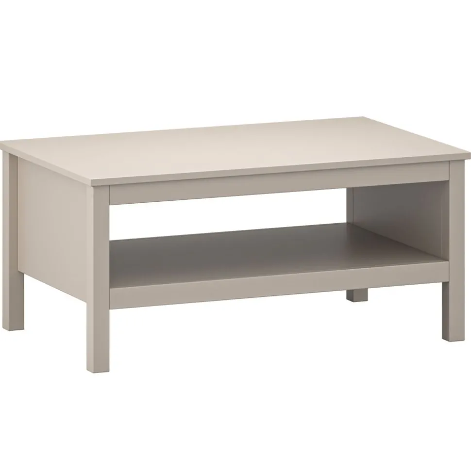 Stolik kawowy 80cm z półką kolor taupe KLEO KL-05