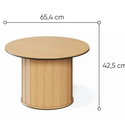 Stolik kawowy okragły Rotto RT-07 dąb vincenza