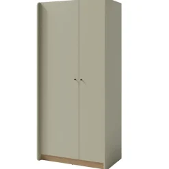Szafa dwudrzwiowa z półkami do pokoju Alessio AE3 eukaliptus