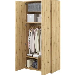 SZAFA NA UBRANIA BC-20 DO PÓŁKOTAPCZANU BED CONCEPT DĄB ARTISANLenart