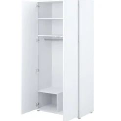 SZAFA NA UBRANIA BC-20 DO PÓŁKOTAPCZANU BED CONCEPT BIAŁA POŁYSK Lenart