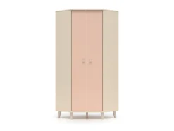 Szafa narożna Mevel 01 ML Meble – Millenial Pink / Piasek Pustyni