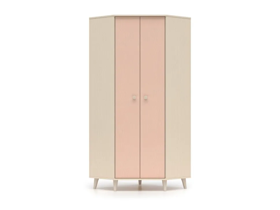 Szafa narożna Mevel 01 ML Meble – Millenial Pink / Piasek Pustyni