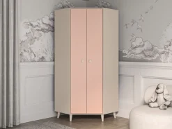 Szafa narożna Mevel 01 ML Meble – Millenial Pink / Piasek Pustyni