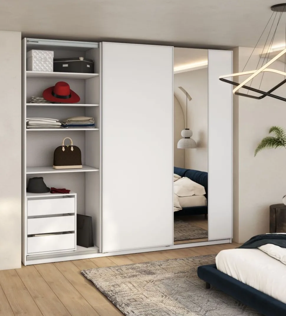 Szafa przesuwna z lustrem 250 cm Lenart Maxi MX-06