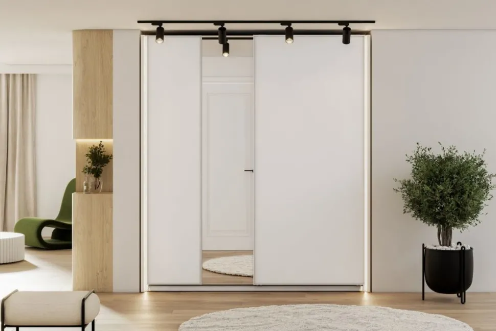 Szafa przesuwna z lustrem 170 cm Lenart Maxi MX-03