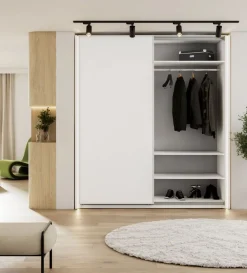 Szafa przesuwna z lustrem 170 cm Lenart Maxi MX-03
