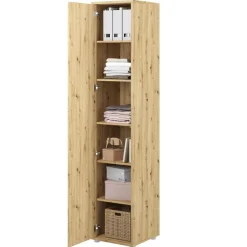 SZAFA Z PÓŁKAMI BC-21 DO PÓŁKOTAPCZANU BED CONCEPT DĄB ARTISAN Lenart