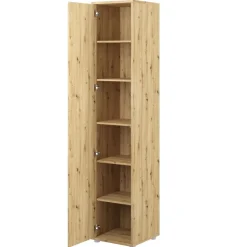 SZAFA Z PÓŁKAMI BC-21 DO PÓŁKOTAPCZANU BED CONCEPT DĄB ARTISAN Lenart