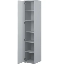 SZAFA Z PÓŁKAMI BC-21 DO PÓŁKOTAPCZANU BED CONCEPT SZARA Lenart