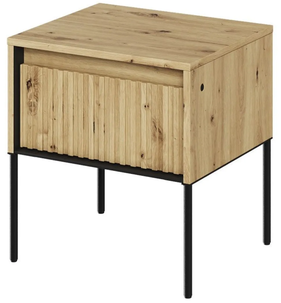 Szafka nocna do sypialni Lenart Trend TR-10 dąb artisan