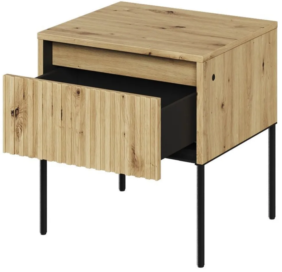Szafka nocna do sypialni Lenart Trend TR-10 dąb artisan