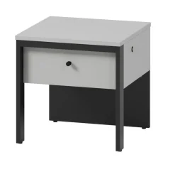 Szafka nocna z szufladą szara Lenart Gris GS-05