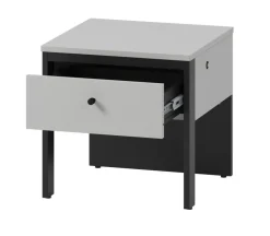 Szafka nocna z szufladą szara Lenart Gris GS-05
