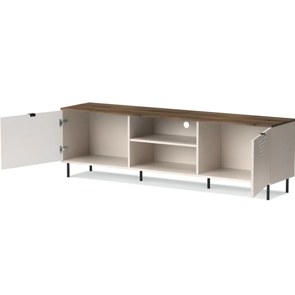 Szafka RTV do salonu EVO 2D/180 cm kaszmir / dąb castello EO-03