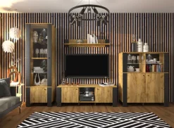 Szafka rtv industrialna Mebelbos Wood