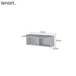 SZAFKA WISZĄCA UCHYLNA BC-29 DO PÓŁKOTAPCZANU SZARY BED CONCEPT Lenart