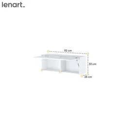 SZAFKA WISZĄCA UCHYLNA BC-29 DO PÓŁKOTAPCZANU BIAŁY POŁYSK/ BIAŁY MAT BED CONCEPT Lenart
